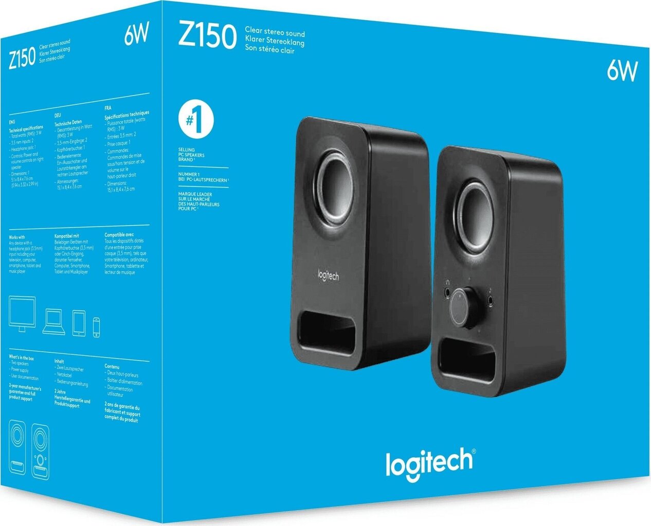Logitech Z150 Multimedia Bluetooth hinta ja tiedot | Kaiuttimet | hobbyhall.fi