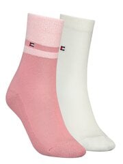 Sukat TOMMY HILFIGER 2-Pack Pink Combo 701224913 003 hinta ja tiedot | Naisten sukat | hobbyhall.fi