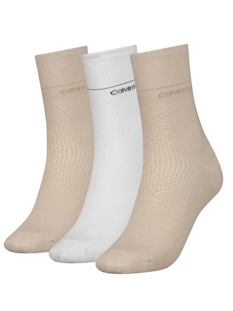 Sukat CALVIN KLEIN Camel Combo 3 Pck 701224982 002 hinta ja tiedot | Naisten sukat | hobbyhall.fi