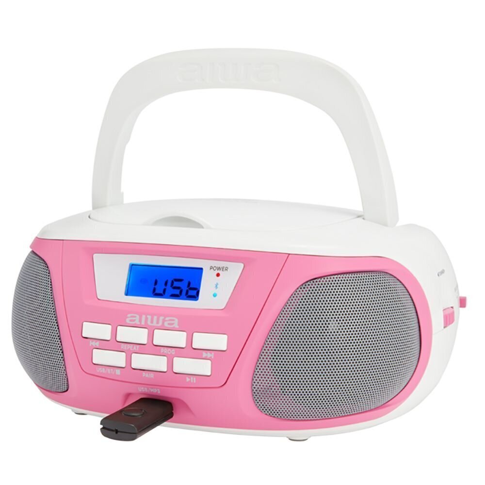 Magnetoola Aiwa BBTU-300PK pink/white hinta ja tiedot | Radiot | hobbyhall.fi