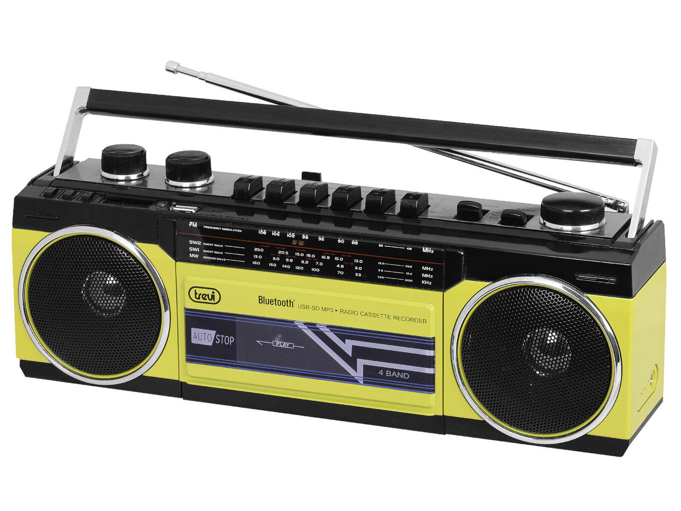 Trevi RR 501 BT YELLOW äänijärjestelmä hinta ja tiedot | Radiot | hobbyhall.fi