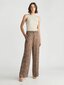 Housut CALVIN KLEIN Twill Wide Leg Monogram Print Brown K20K2062450HE hinta ja tiedot | Naisten vapaa-ajan housut | hobbyhall.fi