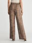 Housut CALVIN KLEIN Twill Wide Leg Monogram Print Brown K20K2062450HE hinta ja tiedot | Naisten vapaa-ajan housut | hobbyhall.fi