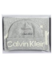 Aseta CALVIN KLEIN Reverso Tonal Mid Grey Heather K60K611332P4A hinta ja tiedot | Naisten huivit | hobbyhall.fi