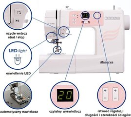 MINERVA MC110 PRO hinta ja tiedot | Ompelukoneet | hobbyhall.fi