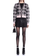 Neuletakki KARL LAGERFELD Cropped Plaid Check Pink Black 240W2008 hinta ja tiedot | Naisten neulepuserot | hobbyhall.fi