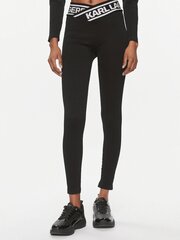 Leggingsit KARL LAGERFELD Skinny Black 240W1054 hinta ja tiedot | Naisten vapaa-ajan housut | hobbyhall.fi