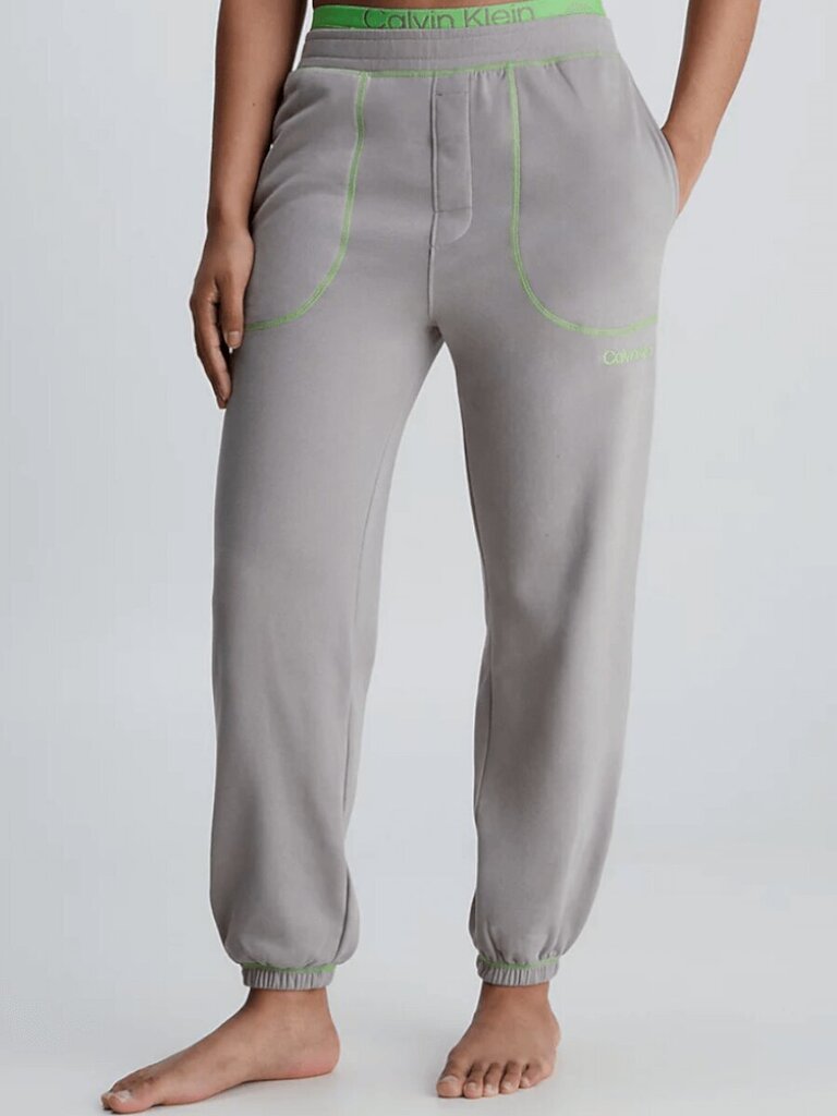 Housut CALVIN KLEIN Jogger Satellite Green Flash 000QS7016EPET hinta ja tiedot | Naisten vapaa-ajan housut | hobbyhall.fi