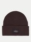 Hattu CALVIN KLEIN Monologo Rubber Beanie Dark Chestnut K60K611834GT8 hinta ja tiedot | Naisten päähineet | hobbyhall.fi