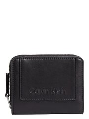 Kukkaro CALVIN KLEIN Ck Set Zip Around W/flap Md Ck Black K60K611099BAX hinta ja tiedot | Naisten lompakot | hobbyhall.fi