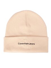 Hattu CALVIN KLEIN Monologo Embro Beanie Ivory K60K611254YBI hinta ja tiedot | Naisten päähineet | hobbyhall.fi