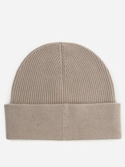 Hattu CALVIN KLEIN Label Cashmere Beanie Doeskin K60K611156PBP hinta ja tiedot | Naisten päähineet | hobbyhall.fi