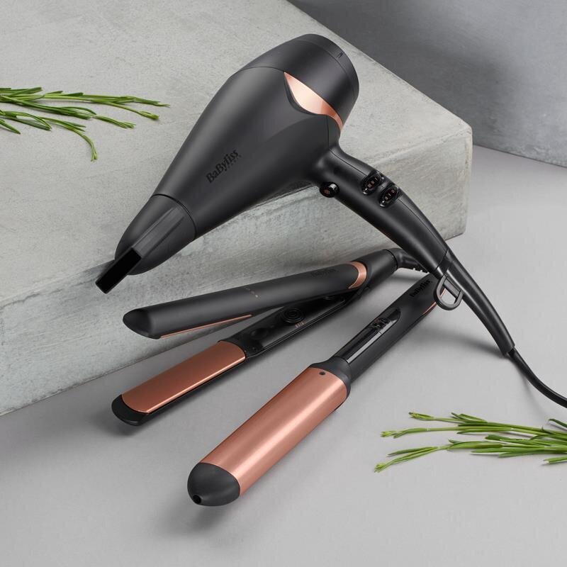 BABYLISS Hair Dryer D566E 2200 W, Number of temperature settings 3, Ionic function, Diffuser nozzle, Black hinta ja tiedot | Hiustenkuivaajat | hobbyhall.fi