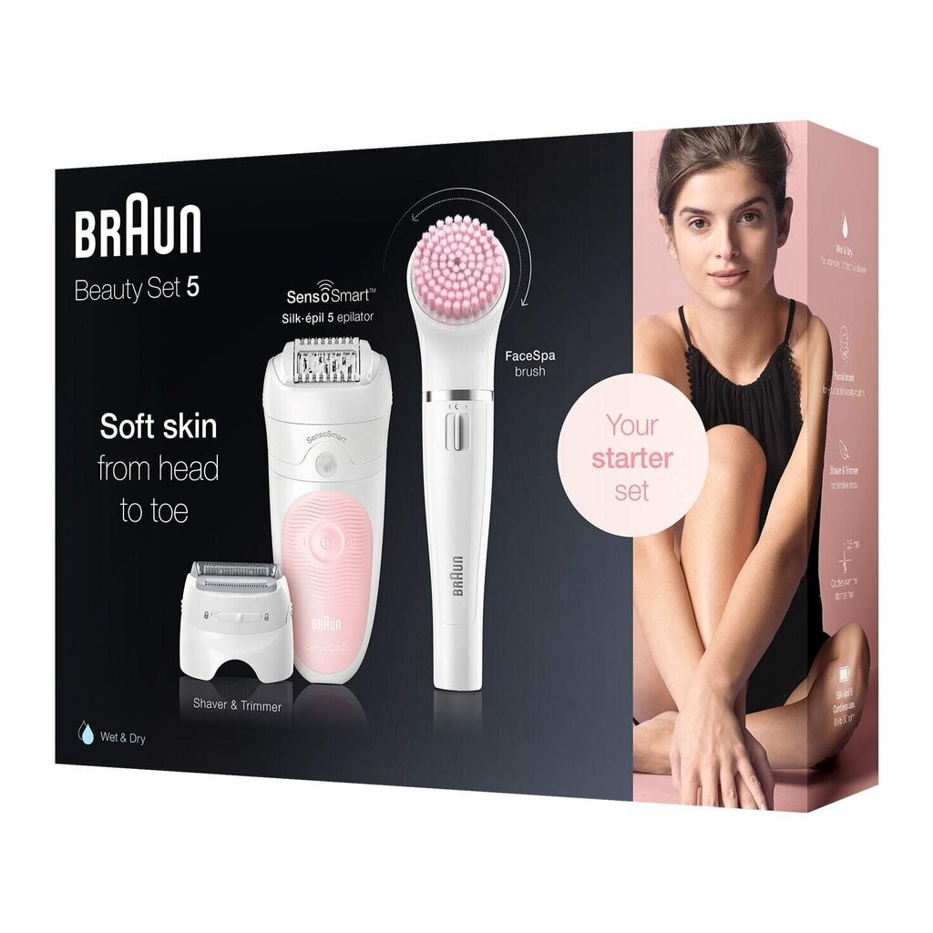 Braun Silk•épil® Beauty Set 5 5/895 BS hinta ja tiedot | Epilaattorit ja karvanpoistolaitteet | hobbyhall.fi