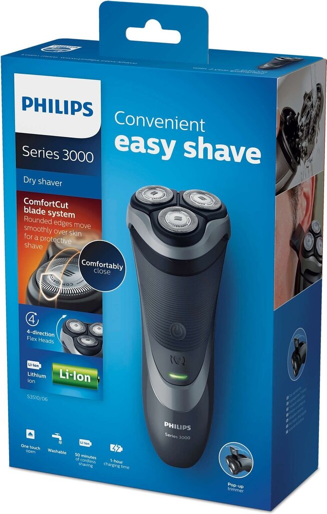 Philips Shaver S3510 hinta ja tiedot | Parranajokoneet | hobbyhall.fi