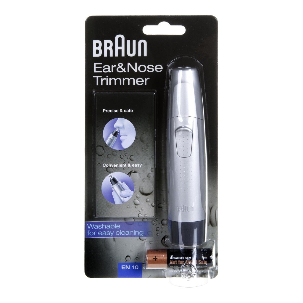 Braun Shaver + Trimmer 3000VS + EN10 Cordless, Charging time 1 h, Operating time 45 min, Nose trimmer included, Accumulator, Bla hinta ja tiedot | Parranajokoneet | hobbyhall.fi