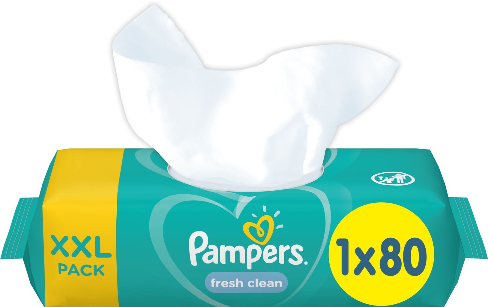 PAMPERS Fresh Clean puhdistusliinat, 80 kpl hinta ja tiedot | Vauvojen kosteuspyyhkeet | hobbyhall.fi