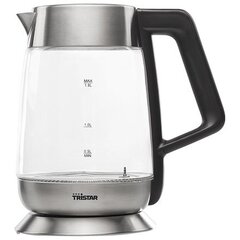 Tristar Kettle WK-3375 With electronic control, Glass, Stainless steel hinta ja tiedot | Vedenkeittimet | hobbyhall.fi