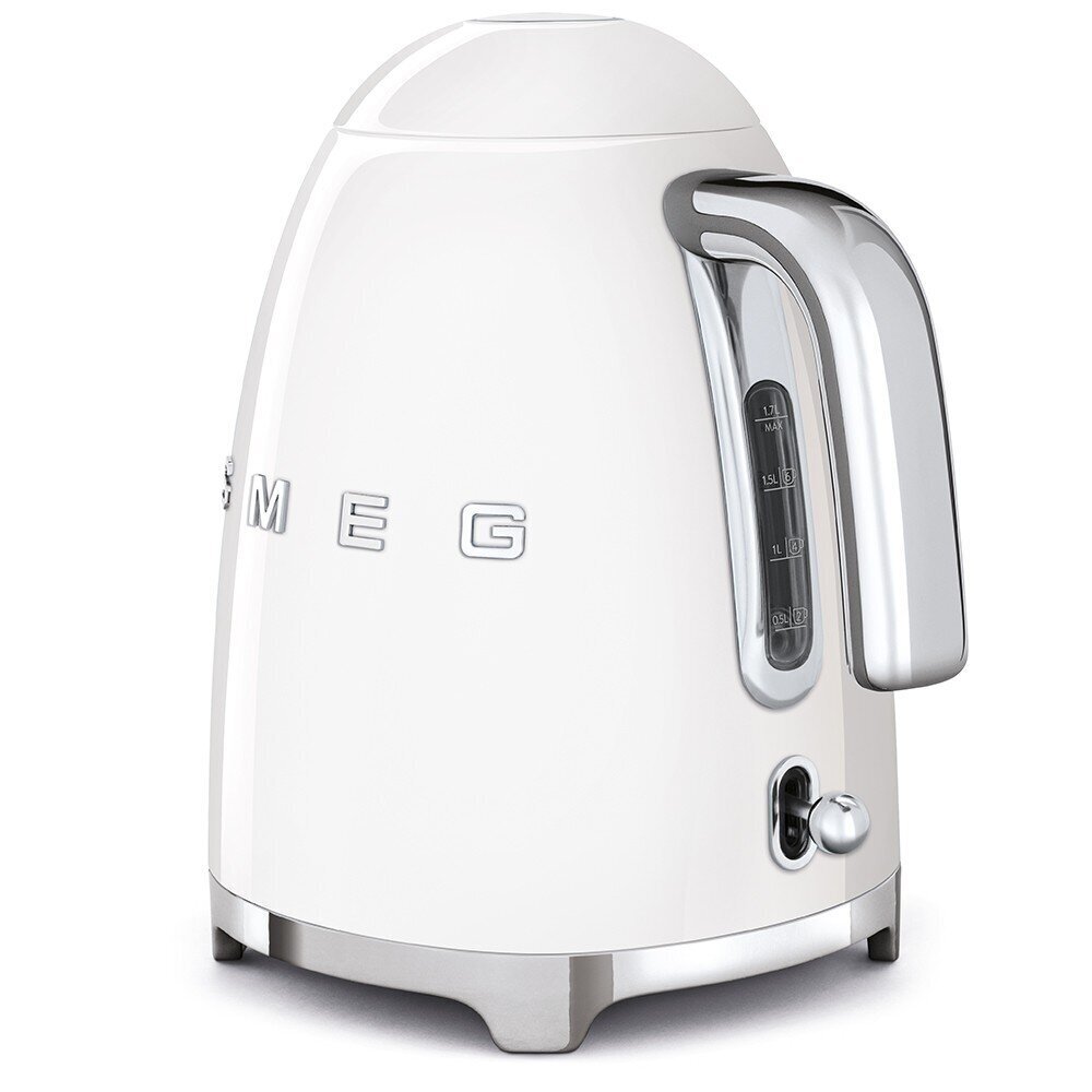 Vedenkeitin Smeg KLF03WHEU 1,7l 2400W, valkoinen hinta ja tiedot | Vedenkeittimet | hobbyhall.fi