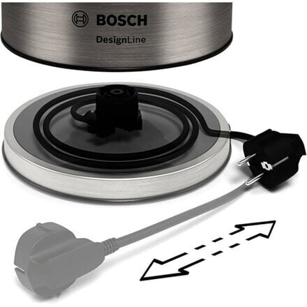 Vedenkeitin Bosch TWK5P480 1,7l 2400W, ruostumaton teräs hinta ja tiedot | Vedenkeittimet | hobbyhall.fi