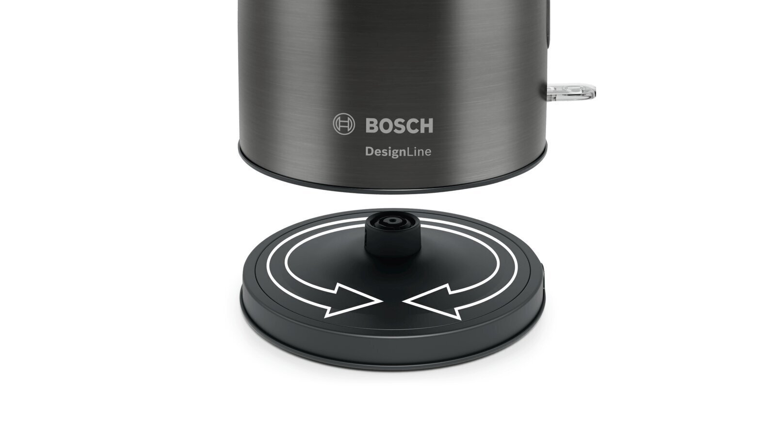 Bosch TWK5P475 vedenkeitin 1,7 L 2400 W, Harmaa hinta ja tiedot | Vedenkeittimet | hobbyhall.fi