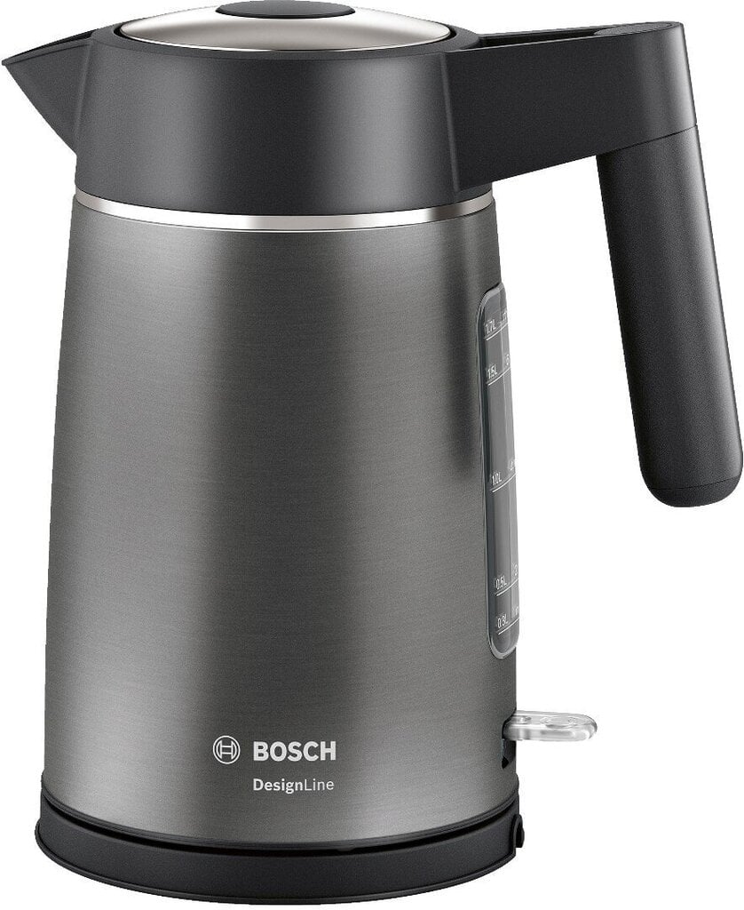 Bosch TWK5P475 vedenkeitin 1,7 L 2400 W, Harmaa hinta ja tiedot | Vedenkeittimet | hobbyhall.fi