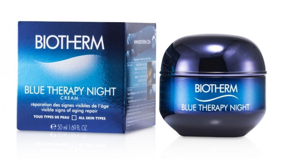 Virkistävä yövoide Biotherm Blue Therapy 50 ml hinta ja tiedot | Kasvovoiteet | hobbyhall.fi