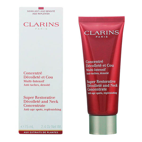 Kaula- ja dekolteevoide Clarins Super Restorative Decollete and Neck Concentrate, 75 ml. hinta ja tiedot | Kasvovoiteet | hobbyhall.fi