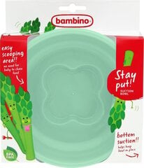 Bambino Stay Put -kulho, 6+ kk, vihreä hinta ja tiedot | Vauvan ja lasten astiat | hobbyhall.fi