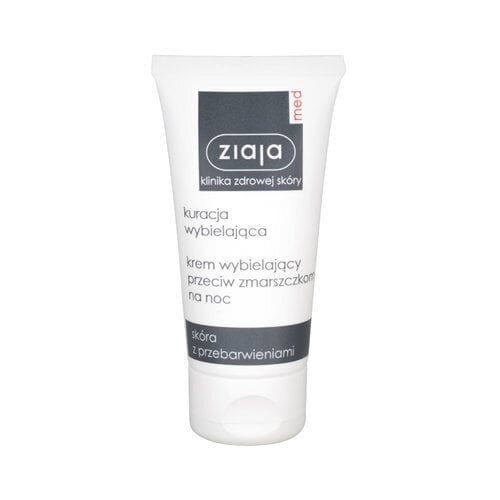 Ziaja Med Whitening Anti-Wrinkle yövoide 50 ml hinta ja tiedot | Kasvovoiteet | hobbyhall.fi