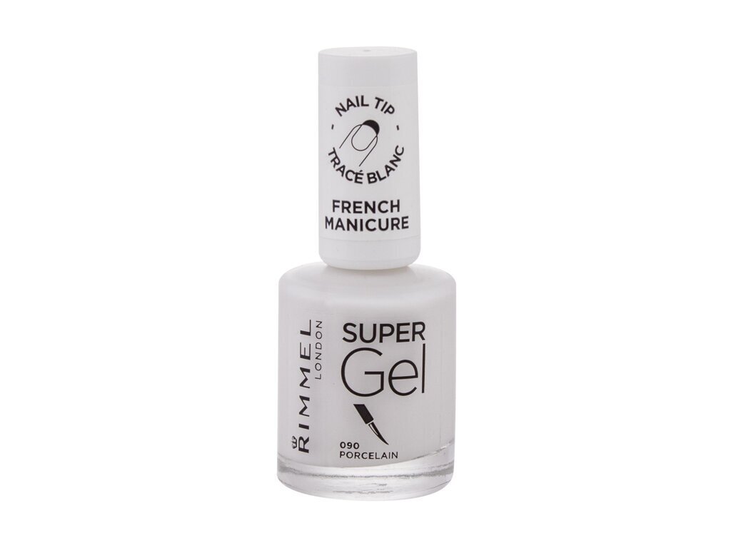 Rimmel London Super Gel STEP1 -kynsilakka, 12 ml, 090 Porcelain hinta ja tiedot | Kynsilakat ja kynsienhoitotuotteet | hobbyhall.fi