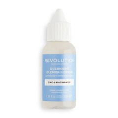 Kasvoseerumi, Revolution Skincare Overnight Blemish Lotion Zinc & Niacinamide, 30 ml hinta ja tiedot | Kasvoöljyt ja seerumit | hobbyhall.fi