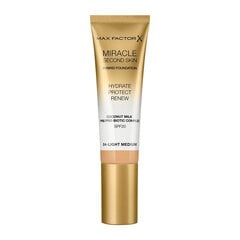 Max Factor Miracle Second Skin -meikkivoide, 30 ml, 04 Light Medium hinta ja tiedot | Max Factor Hajuvedet ja kosmetiikka | hobbyhall.fi