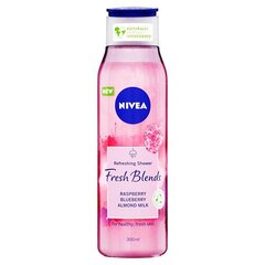 Nivea Fresh Blends Raspberry suihkugeeli 300 ml hinta ja tiedot | Suihkusaippuat ja suihkugeelit | hobbyhall.fi