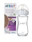 Lasinen tuttipullo Philips Avent "Natural", 1+ kuukausi, 240 ml (SCF053 / 17) hinta ja tiedot | Tuttipullot ja tarvikkeet | hobbyhall.fi