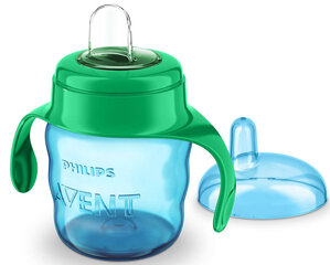 Roiskeeton kuppi silikonisuuttimella Philips Avent Premium 200 ml, SCF551 / 05, sininen hinta ja tiedot | Philips Avent Lapset | hobbyhall.fi