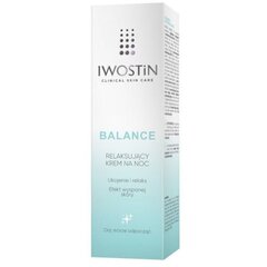 Yövoide Iwostin Balance, 50 ml hinta ja tiedot | Kasvovoiteet | hobbyhall.fi