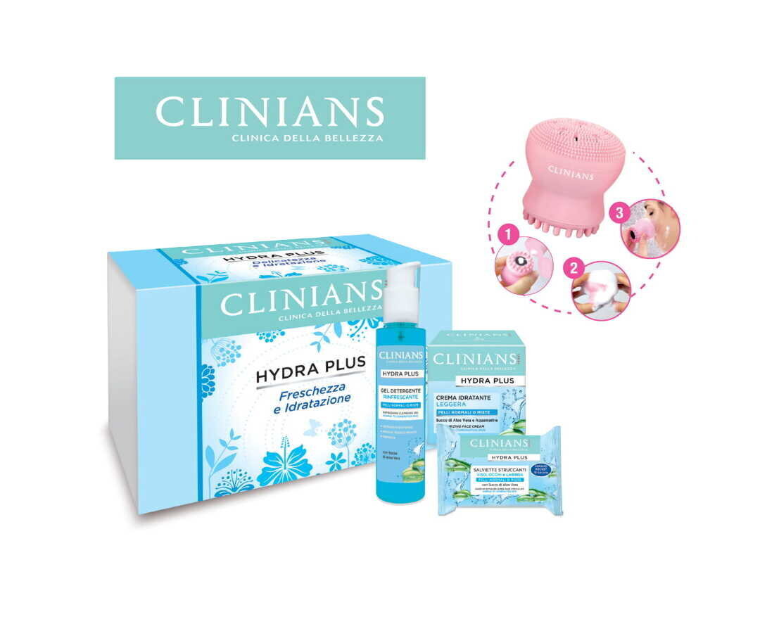 Lahjapakkaus Clinians Hydra Plus normaalille iholle + kasvojenpuhdistusharja, 50 ml + 150 ml hinta ja tiedot | Kasvovoiteet | hobbyhall.fi