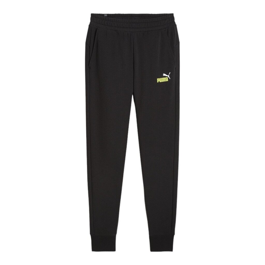 Puma Urheiluhousut Ess+ 2 Col Logo Pants Black 586768 59 hinta ja tiedot | Miesten urheiluvaatteet | hobbyhall.fi