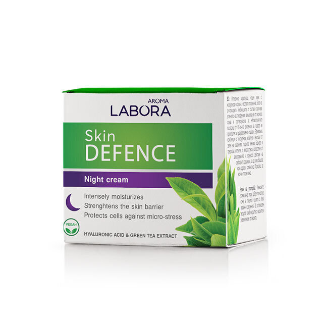 Aroma Labora Skin Defence -yövoide, sis. hyaluronihappoa ja vihreä tee -uutetta, 50 ml hinta ja tiedot | Kasvovoiteet | hobbyhall.fi