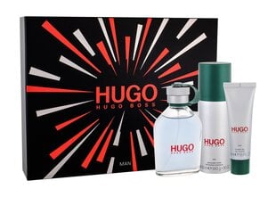 Hugo Boss Hugo: EDT tuoksu 125 ml + deodoranttispray 150 ml + suihkugeeli 50 ml hinta ja tiedot | Miesten hajuvedet | hobbyhall.fi