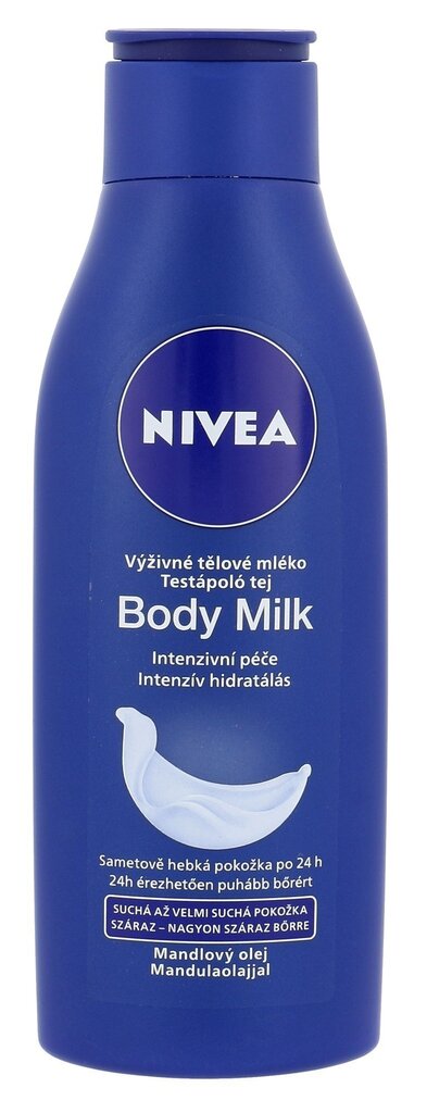 Nivea Body Milk vartaloemulsio 250 ml hinta ja tiedot | Vartalovoiteet ja -emulsiot | hobbyhall.fi