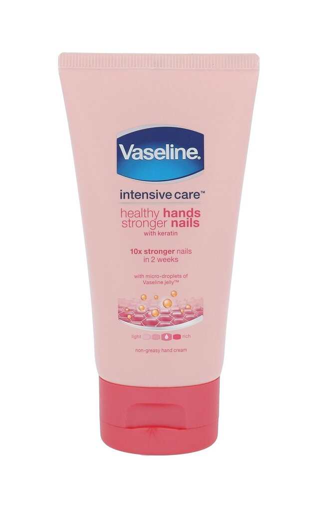 Käsi- ja kynsivoide Vaseline Intensive Care Healthy Hands Stronger Nails 75 ml hinta ja tiedot | Vartalovoiteet ja -emulsiot | hobbyhall.fi