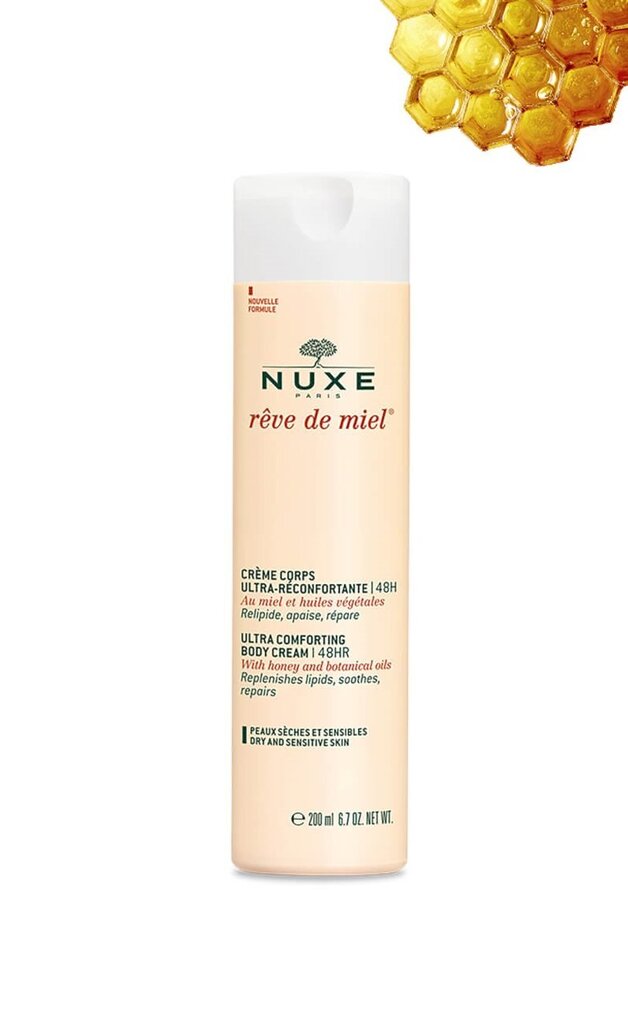 NUXE Reve de Miel Ultra Comforting Body Cream vartalovoide 200 ml hinta ja tiedot | Vartalovoiteet ja -emulsiot | hobbyhall.fi
