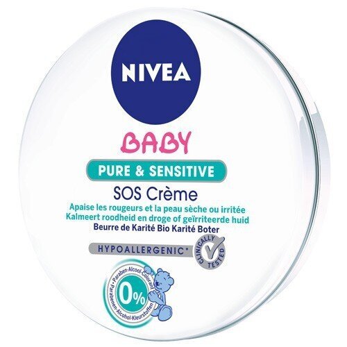 Nivea Baby SOS Cream päivävoide lapsille, 150ml hinta ja tiedot | Lasten ja äitiysajan kosmetiikka | hobbyhall.fi