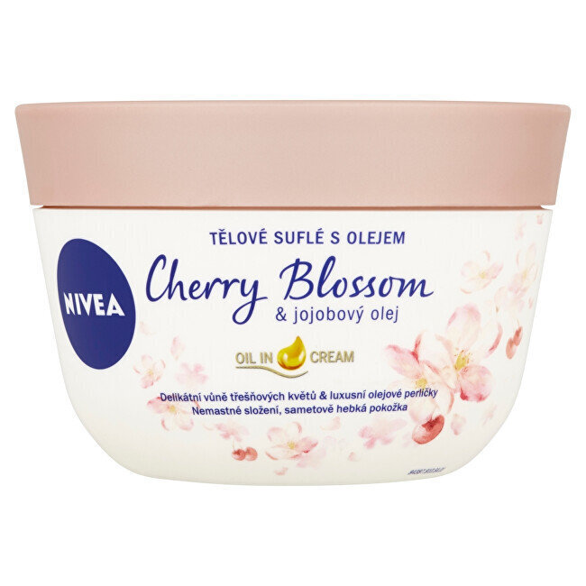 Nivea Body Soufflé Cherry Blossom & Jojoba Oil vartalovoide 200 ml hinta ja tiedot | Vartalovoiteet ja -emulsiot | hobbyhall.fi