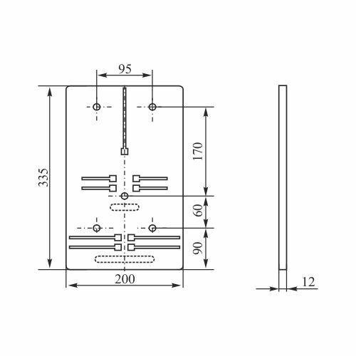 Mittaritaulu T-U 1F/3F-b/z-12 hinta ja tiedot | Kytkimet ja pistorasiat | hobbyhall.fi