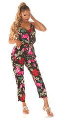 Jumpsuit nyörityksellä RM-OV888-1-LXL, monivärinen hinta ja tiedot | Naisten haalarit | hobbyhall.fi