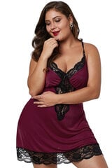 Babydoll - LC31145-103-5XL punainen-musta hinta ja tiedot | Yöasut ja pyjamat | hobbyhall.fi