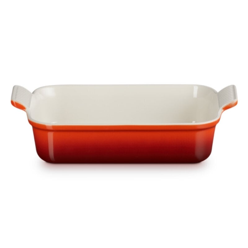 Le Creuset suorakulmainen Heritage kivitavarat 26x19cm / 2,4L oranssi hinta ja tiedot | Uunivuoat ja leivontavälineet | hobbyhall.fi